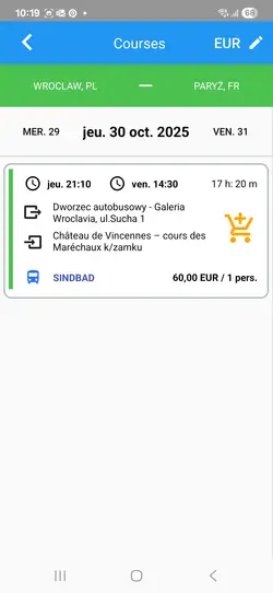 Choisir un trajet spécifique